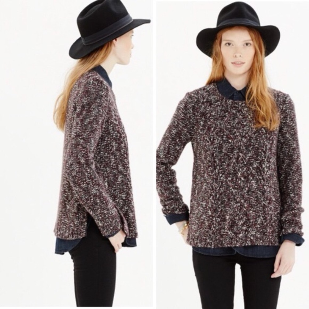 Madewell firelight Marled pullover